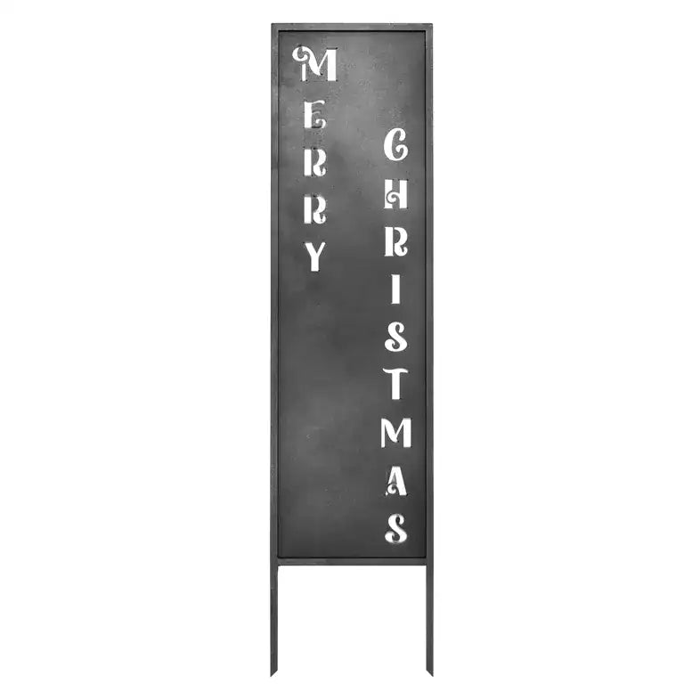 Panel Świąteczny „Wesołych Świąt” w Srebrnym Wykończeniu - 120×30 cm - Kapaga