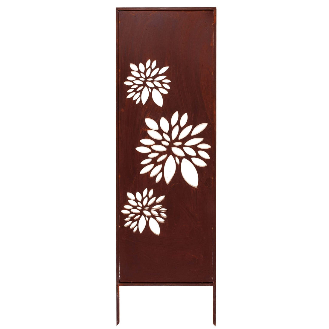 Panel Ogrodowy "Trzy Słoneczniki" 160×50 cm - Sztuka Metalowa - Kapaga