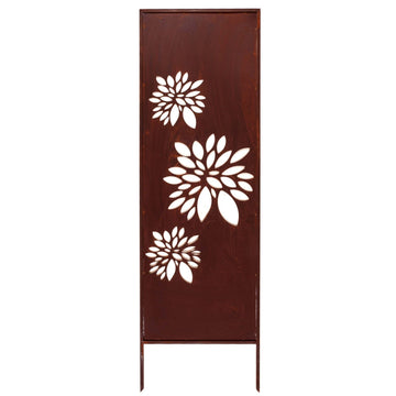 Panel Ogrodowy "Trzy Słoneczniki" 160×50 cm - Sztuka Metalowa - Kapaga