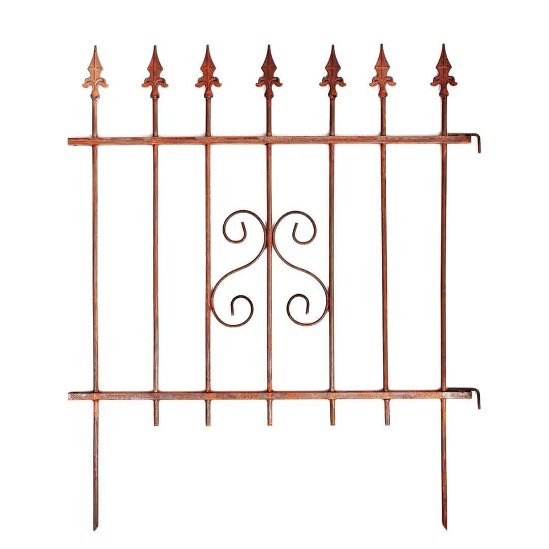 Rdzawy Płotek Ogrodowy Corten 81×95 cm - Trwała, Stylowa Dekoracja - Kapaga