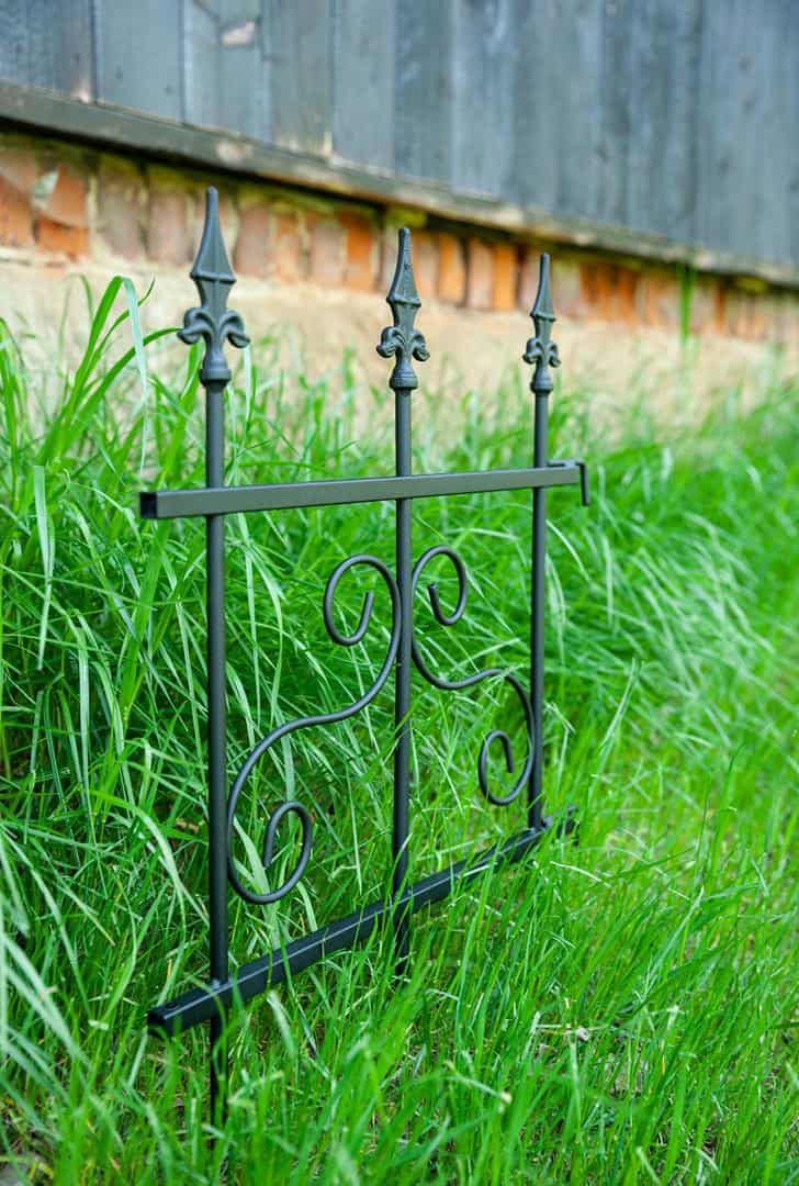 Czarny Płotek Ogrodowy z Wzorem 46×60 cm - Nowoczesne Obrzeże i Ozdoba Ogrodowa - zdjęcie 3 - Kapaga