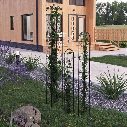 Pergola Ogrodowa Metalowa 150 cm - Stylowa Podpora do Roślin - Kapaga