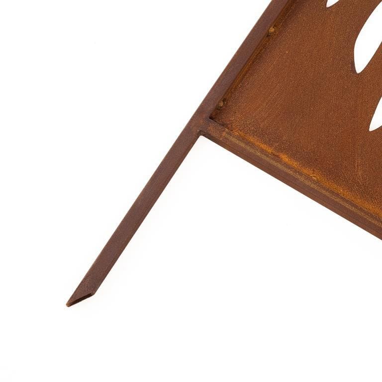 Panel Ogrodowy Ażurowy Corten CNC 160×50 cm - Dekoracyjna Osłona Rustykalna - zdjęcie 7 - Kapaga