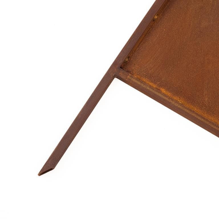 Panel Ogrodowy Ażurowy Corten CNC 160×50 cm - Dekoracyjna Osłona Rustykalna - zdjęcie 8 - Kapaga