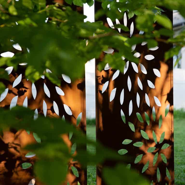 Panel Ogrodowy Ażurowy Corten CNC 160×50 cm - Dekoracyjna Osłona Rustykalna - zdjęcie 9 - Kapaga