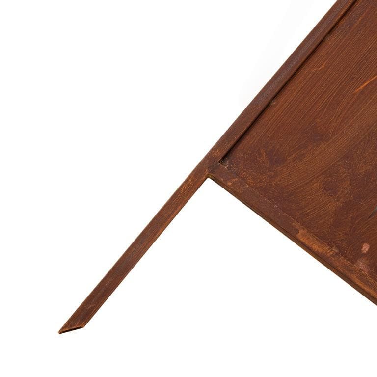 Panel Parawan Corten 160 x 50 - Wytrzymała Osłona na Krzewy i Dekoracja Ogrodu - Kapaga