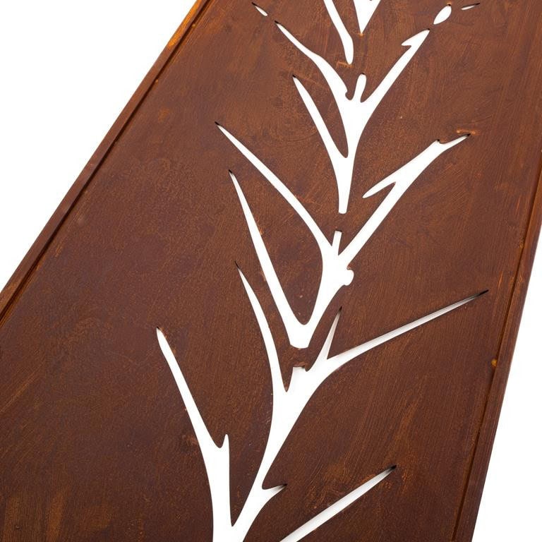 Panel Ogrodowy Corten - Parawan z Trawą Pampasową 160 x 50 cm - zdjęcie 4 - Kapaga