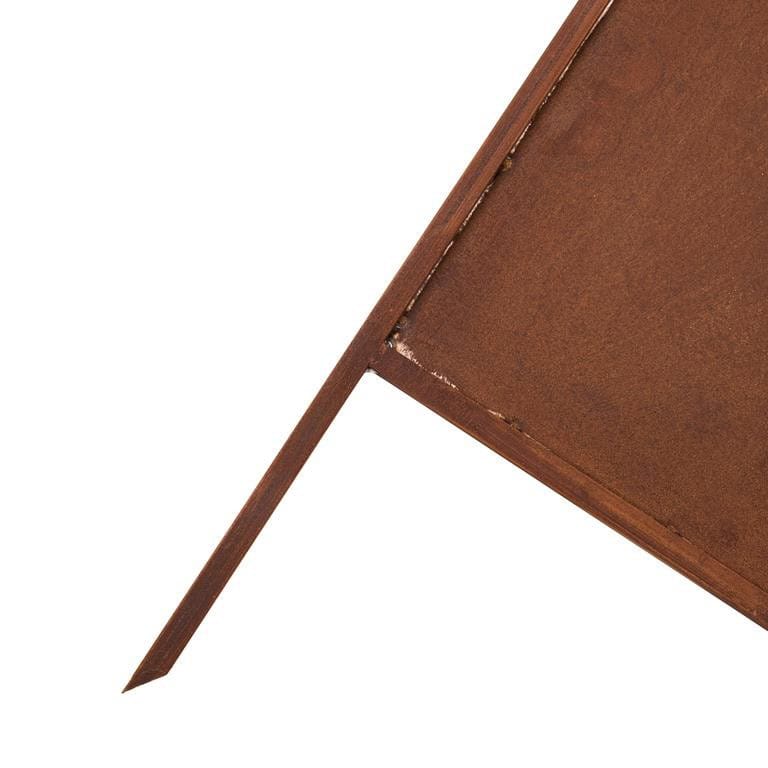 Panel Ogrodowy Parawan Corten Osłona Krzewów 160 x 50 cm Dekoracyjny Metalowy - zdjęcie 9 - Kapaga