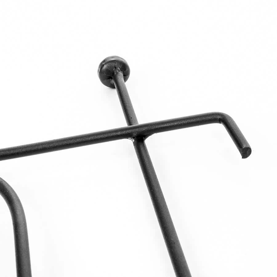 Czarny Płotek Ogrodowy Metalowy Spawany 60 cm - Solidne Stalowe Obrzeże do Ogrodu - Kapaga