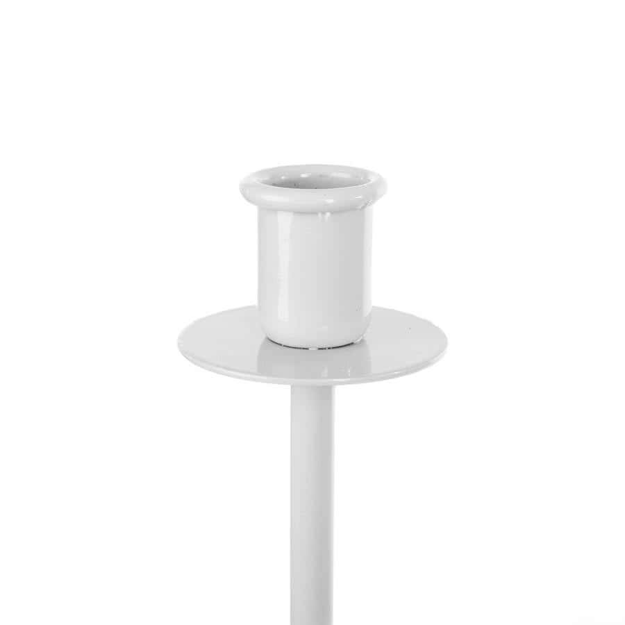 Biały Loftowy Świecznik Kandelabr 6 Ramion - 98 cm - zdjęcie 5 - Kapaga