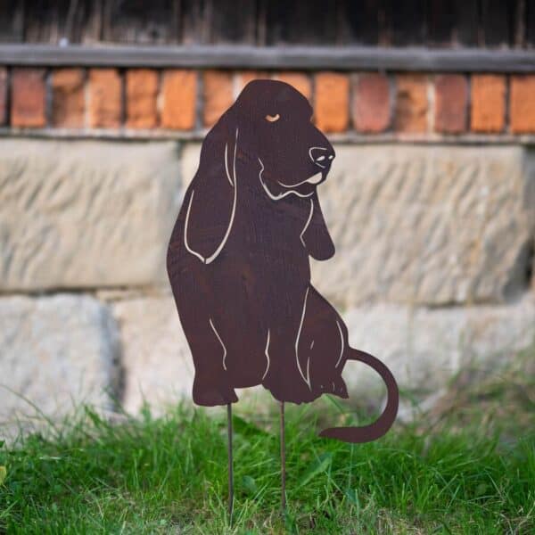 Basset Hound - Metalowa Dekoracja Ścienna w Rustykalnym Stylu - zdjęcie 2 - Kapaga