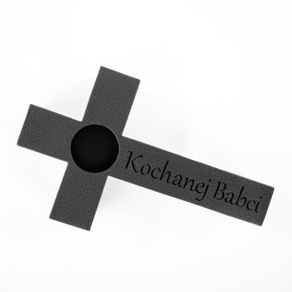 Elegancka Metalowa Dekoracja „Kochanej Babci” - Trwały Znicz Nagrobny - zdjęcie 2 - Kapaga