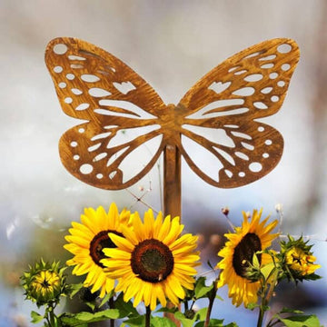 Rustykalna Dekoracja Ogrodowa - Metalowy Motyl do Wbicia, 40 cm - zdjęcie 2 - Kapaga