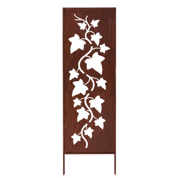 Panel ogrodowy Corten - Parawan z bluszczem - 160 x 50 cm