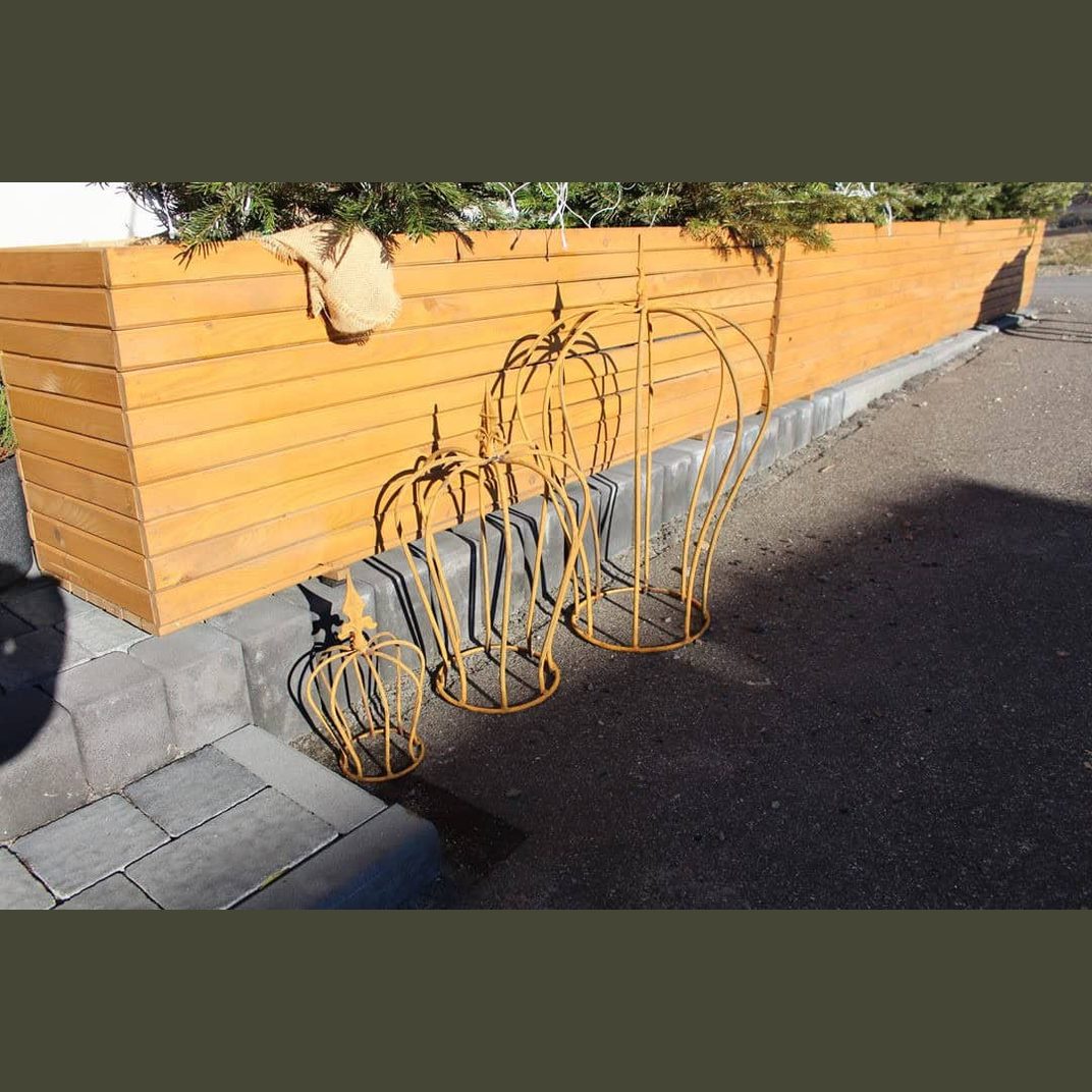 Korona Rdzawa Corten - Metaloplastyka Ogrodowa Ślubna Dekoracja Króla i Królowej 50 cm - zdjęcie 3 - Kapaga