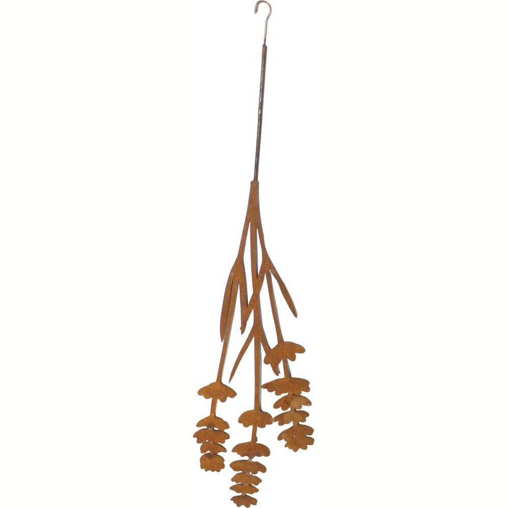 Stalowy Bukiet Kwiatów i Traw Ozdobnych - Elegancka Dekoracja w Efekcie Corten, 25 cm x 80 cm - zdjęcie 2 - Kapaga