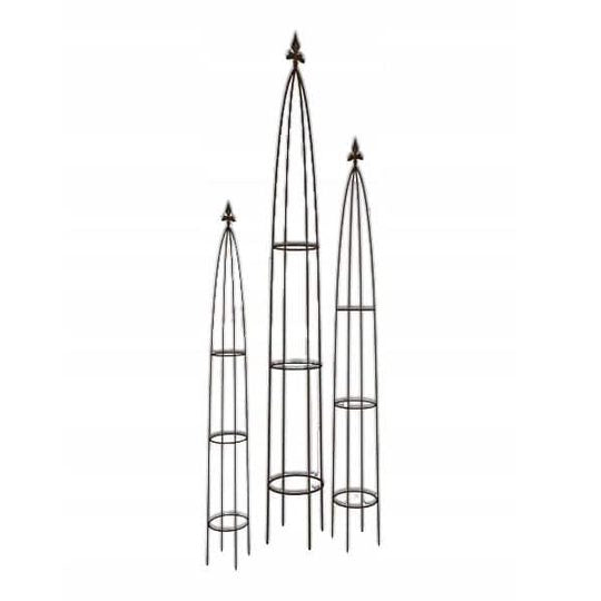 Pergola Ogrodowa Obelisk - Stalowa Podpora do Roślin Pnących 120/150/180 cm - Kapaga
