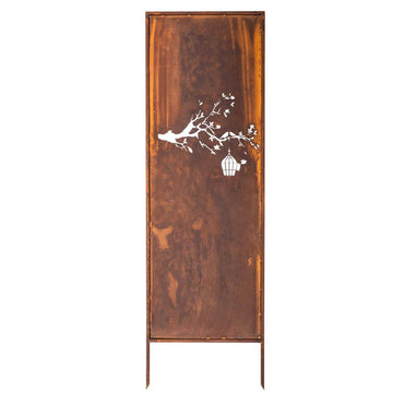 Dekoracyjny Panel Ogrodowy Ptak Corten 160 cm - Rustykalna Ozdoba - Kapaga
