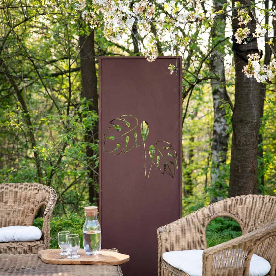 Dekoracyjny Panel Corten Monstera 160 cm - Nowoczesna Osłona - zdjęcie 6 - Kapaga