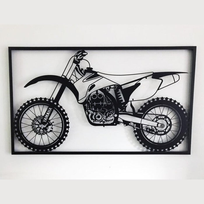 Yamaha YZF 450 - Dekoracyjny Panel Metalowy dla Miłośników Motocrossu - Kapaga