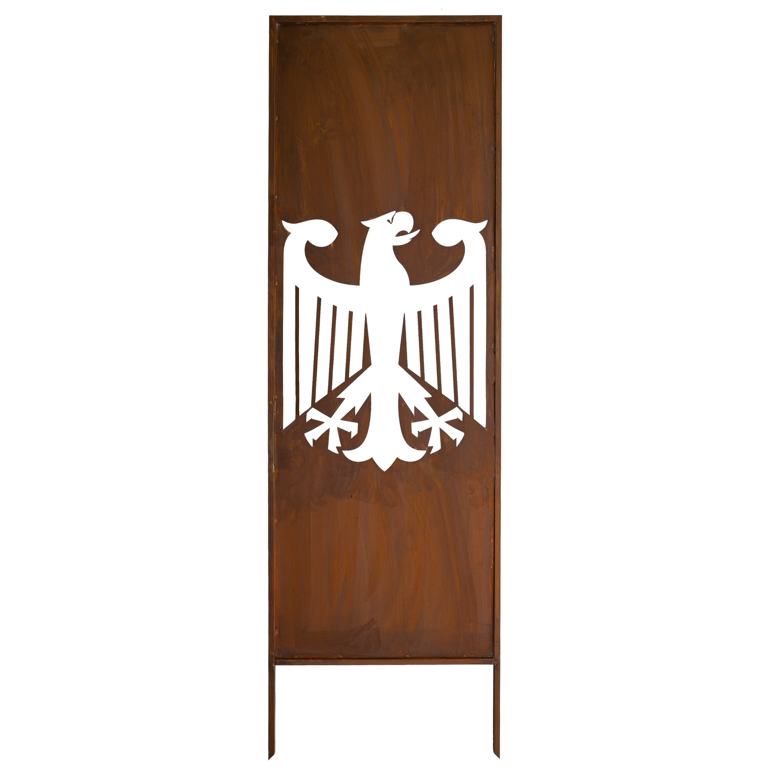 Panel ogrodowy Corten - Parawan z orłem - 160 x 50 cm