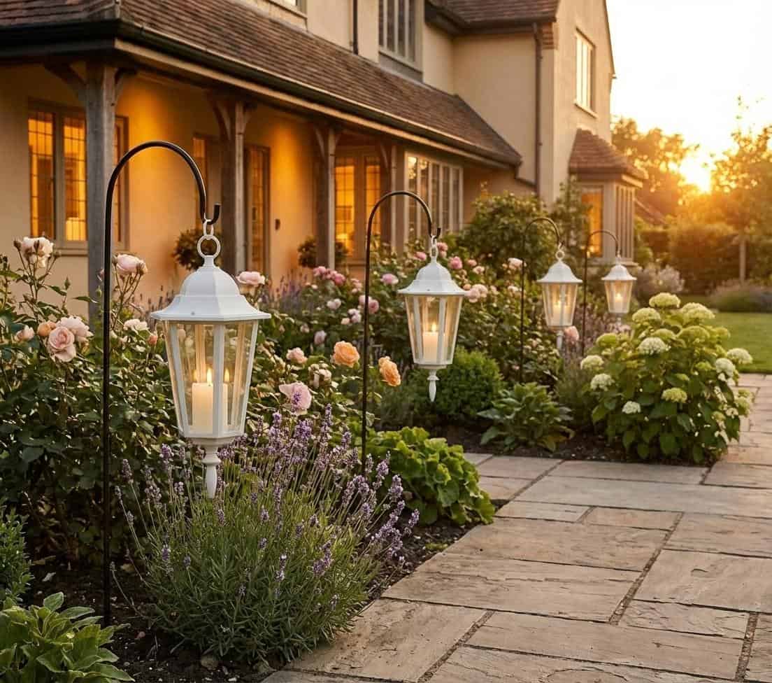 Wieszak Stojak na Latarnie Kwiaty 120 cm - Stalowy Uchwyt do Ozdabiania Ogrodu - zdjęcie 10 - Kapaga