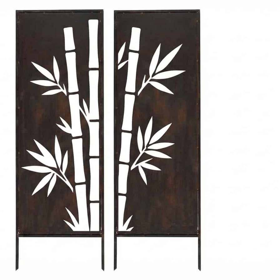 Komplet 2 paneli dekoracyjnych - Motyw bambusa - Kapaga