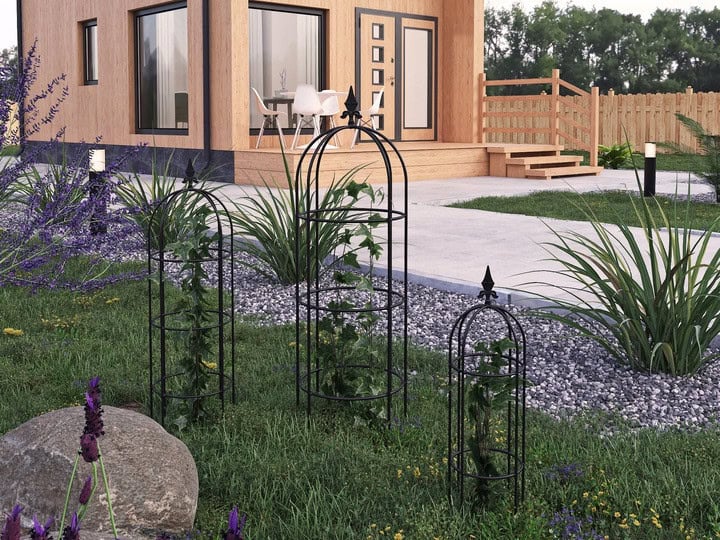 Zestaw Metalowych Obelisków do Pnączy - Trwała i Stylowa Dekoracja - zdjęcie 2 - Kapaga