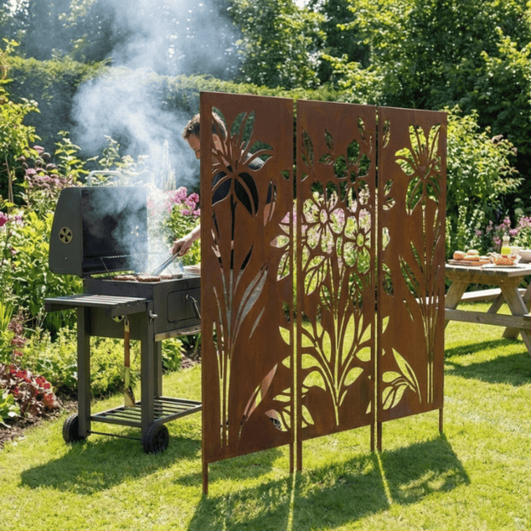 Komplet 3 paneli dekoracyjnych - Motyw kwiatów - Kapaga