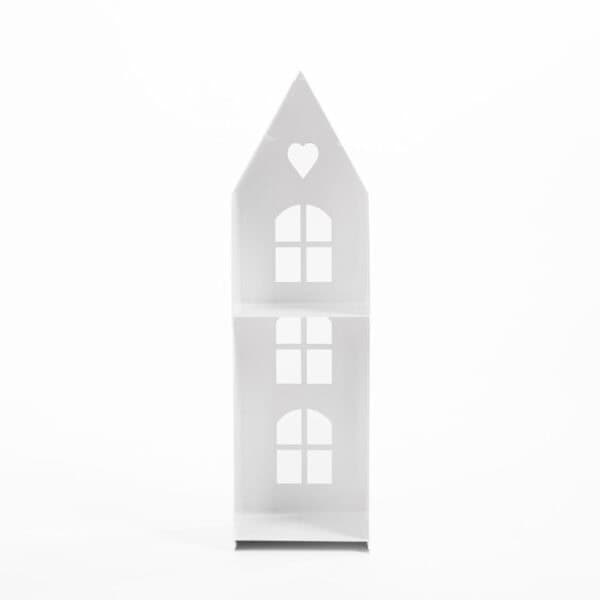 Bia��y Lampion w Kształcie Domku - LED Rustykalny Loftowy Świecznik - zdjęcie 6 - Kapaga