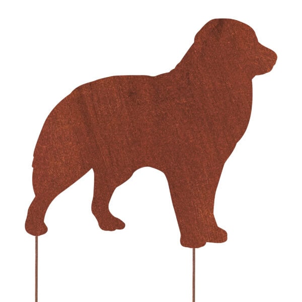 Ozdoba Ogrodowa Corten Stal - Owczarek Australijski Metalowa Figurka Psa 36×38 cm - zdjęcie 2 - Kapaga
