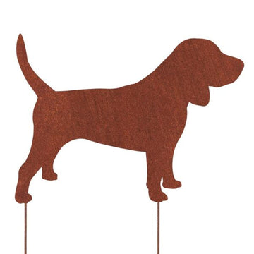 Beagle Metalowa Dekoracja Ścienna - Figurka Psa z Cortenu - Kapaga