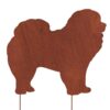 Dekoracja Ogrodowa Chow Chow - Sylwetka Psa z Metalowej Corten Stali - Kapaga