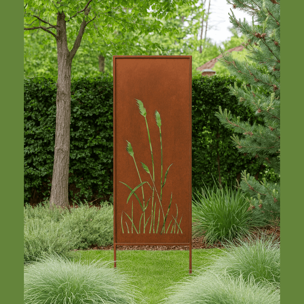 Panel "Trawa Pampasowa z Motylem" 160×50 cm - Elegancka Kompozycja - Kapaga