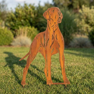 Sylwetka psa z naturalnej rdzy - Dog niemiecki - Pies figurka ozdobna - Różne wzory