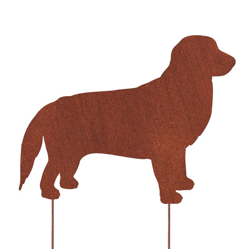 Metalowa Dekoracja Ogrodowa Golden Retriever - Sylwetka Psa z Corten Stali - zdjęcie 2 - Kapaga