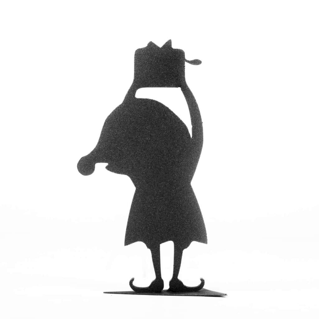 Skrzat Gnom z Prezentem - Urocza Figurka Świąteczna na Stół Bożonarodzeniowy - Kapaga