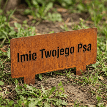 Personalizowana Tabliczka z Imieniem Psa do Ogrodu - Kapaga