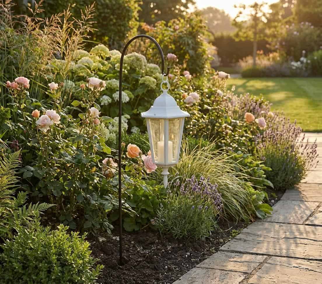 Wieszak Stojak na Latarnie Kwiaty 120 cm - Stalowy Uchwyt do Ozdabiania Ogrodu - zdjęcie 3 - Kapaga