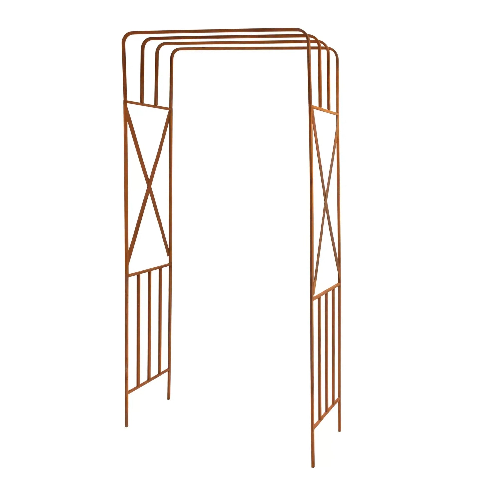 Pergola Ogrodowa - Metalowa, Naturalna Rdza, 220 cm do Róży, Bluszczu - zdjęcie 15 - Kapaga