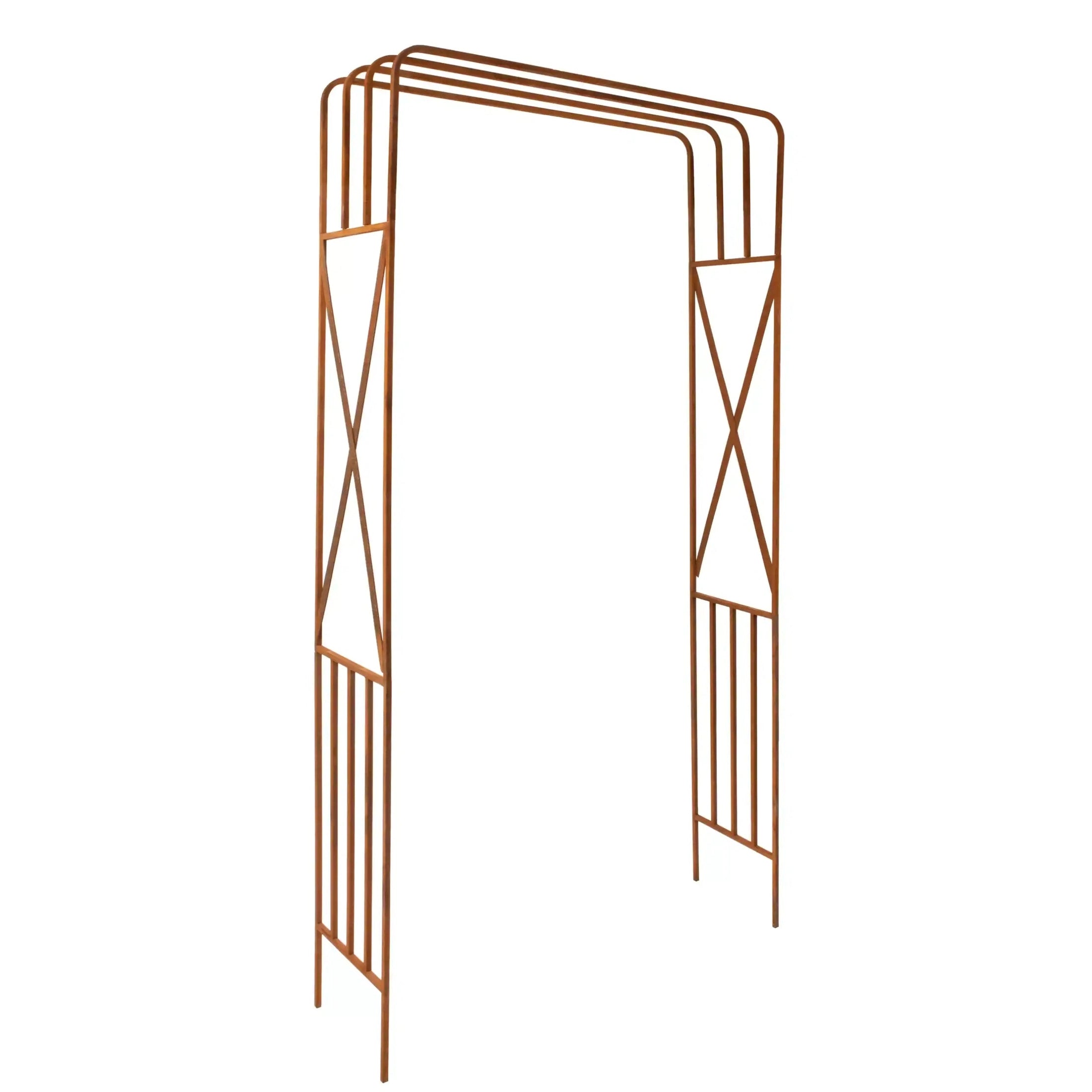 Pergola Ogrodowa - Metalowa, Naturalna Rdza, 220 cm do Róży, Bluszczu - zdjęcie 16 - Kapaga